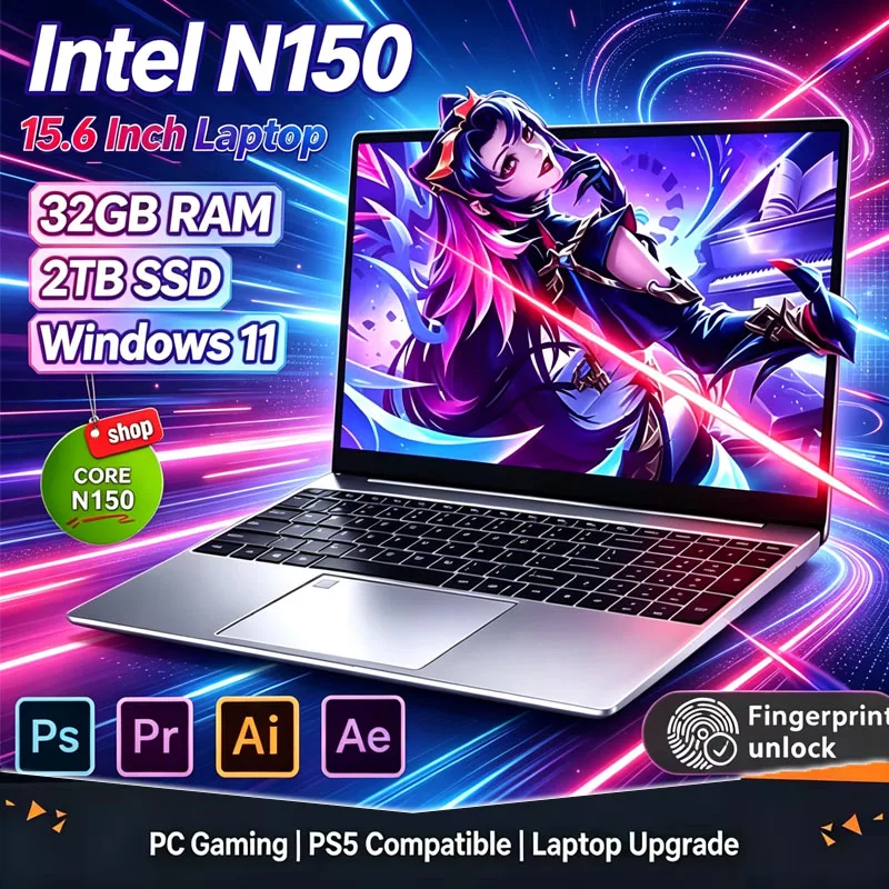Ssd 1Tb - 2026 Neuer 15,6' Intel N150 Windows