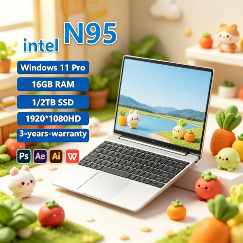 Ssd 2Tb - Robuster 15,6-Zoll-Laptop mit Intel N95, Windows