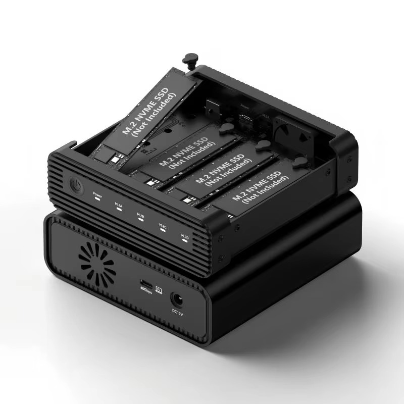External Ssd - Aluminium M2 4-Bay USB4 Externes NVME