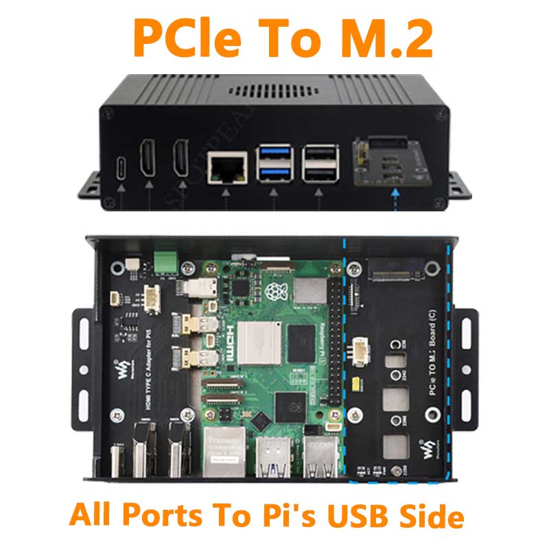 Nvme Ssd - Himbeer Pi 5 Box Case Kit-C