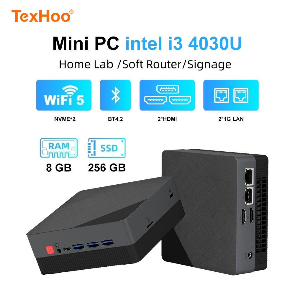 Texhoo MINI PC Intel Core I3 4 – Memory Card Ssd Bewertung und Preis