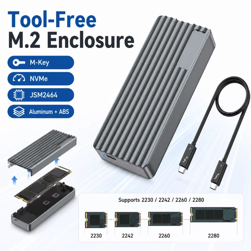 TBT3/USB4 M.2 NVMe SSD-Gehäuse – External Ssd Bewertung und Preis